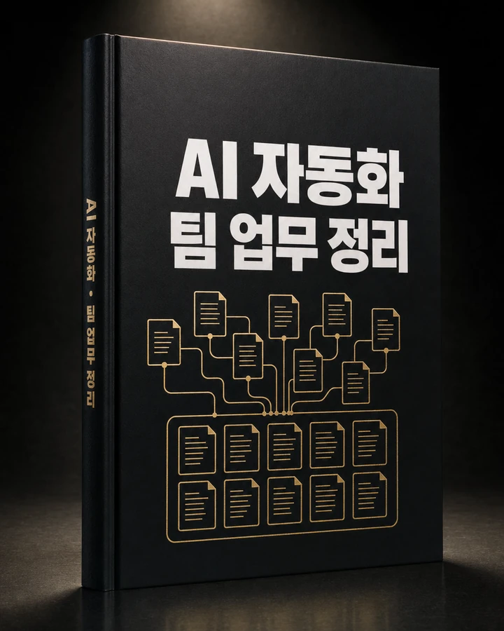 AI 자동화 · 팀 업무 정리 표지