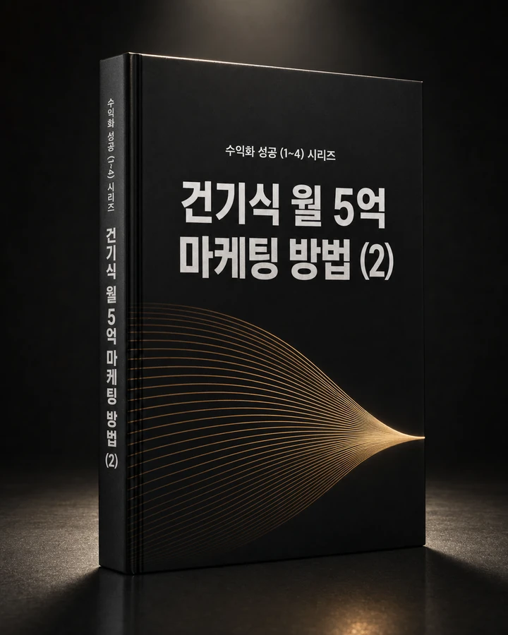 건기식 월 5억 - 마케팅 방법 (2) 표지